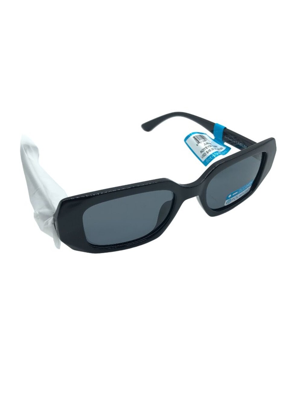 Dot Dash Unisex Jubilee Sunglasses Black Gloss/Vintage Gray Polarized OS